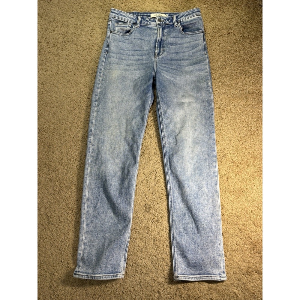 Hidden Jeans Women 29 Hi-Rise Straight Leg BK1499M-ML Blue Denim Gorpcore Preppy